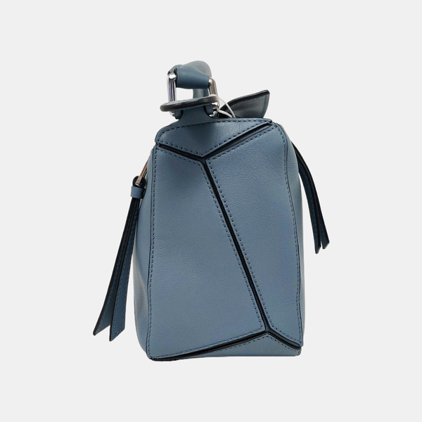 Authenticated pre-owned  Puzzle Small Calfskin Blue - Shoulder Bag at Looply