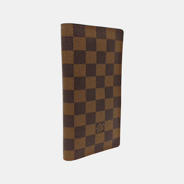 Damier Ebene Coated Canvas Wallet Brown