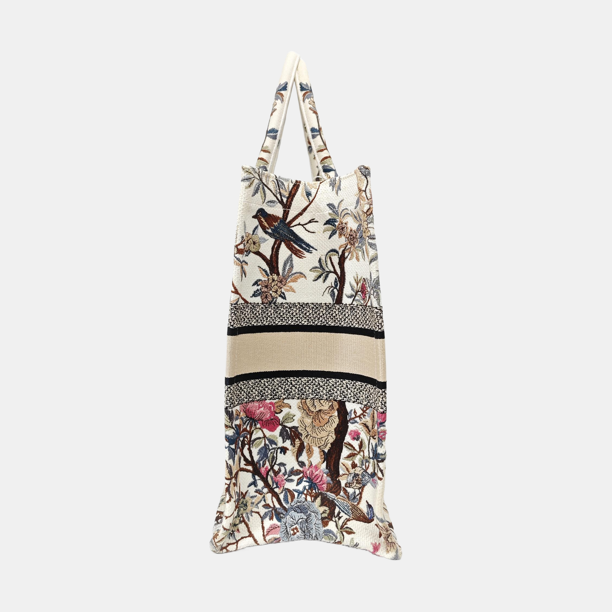Book Tote Large Canvas Beige