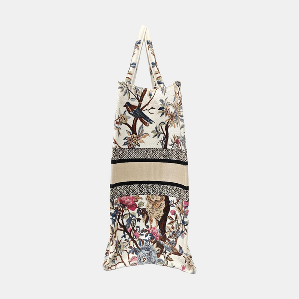 Book Tote Large Canvas Beige