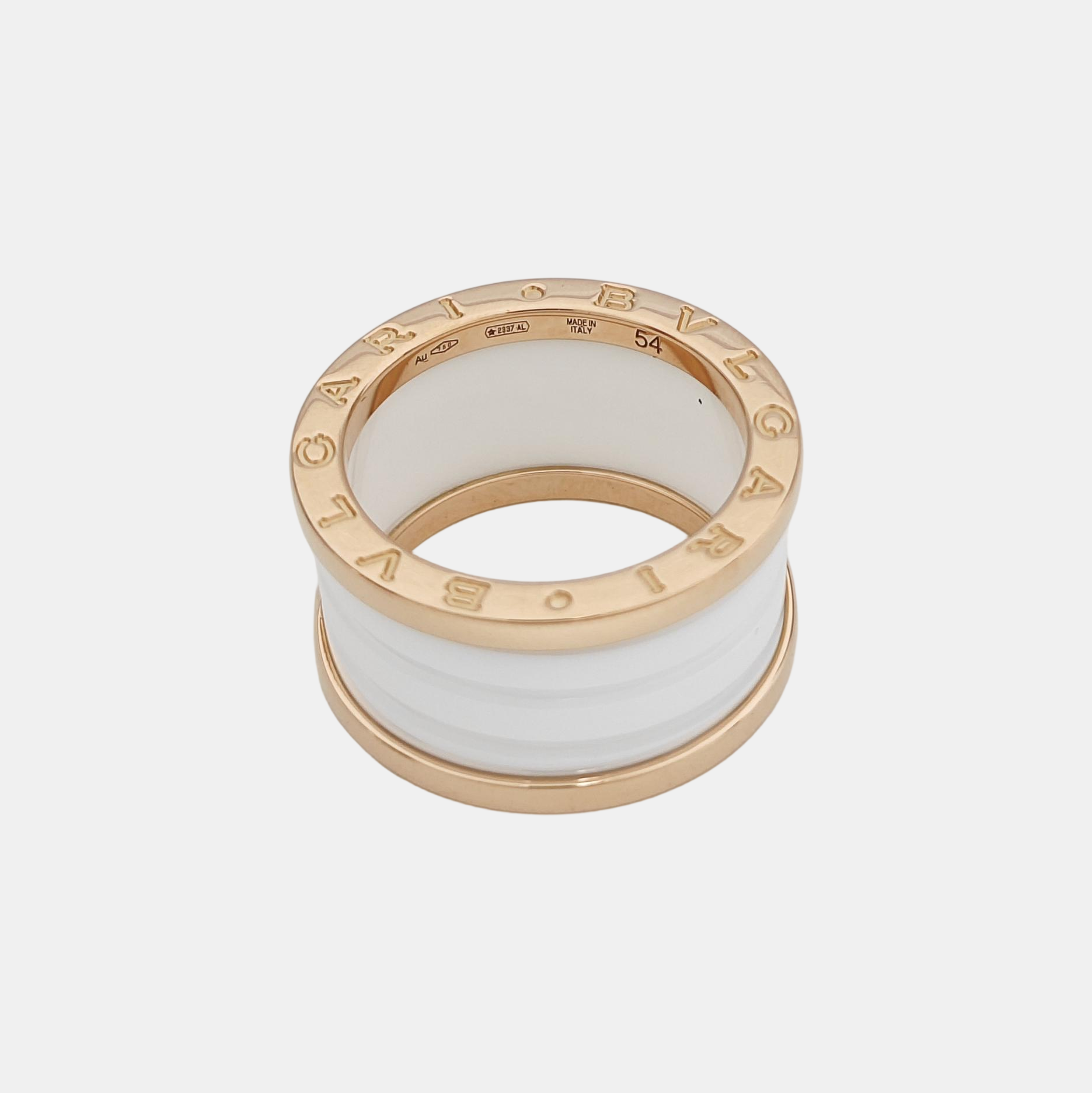 B.ZERO1 18k Rose Gold Ring EU 54