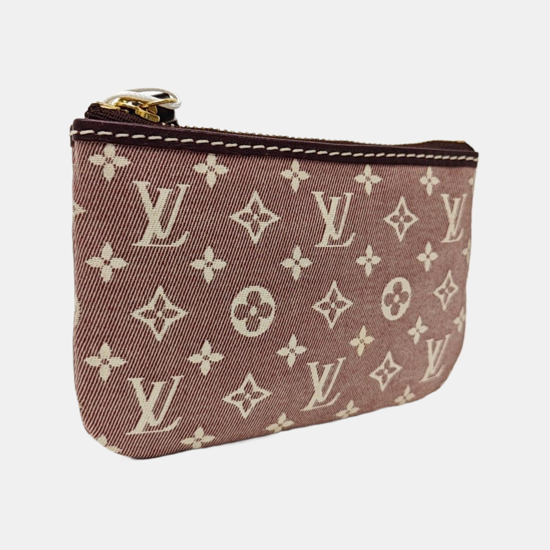 Monogram Canvas Coin Purse Red
