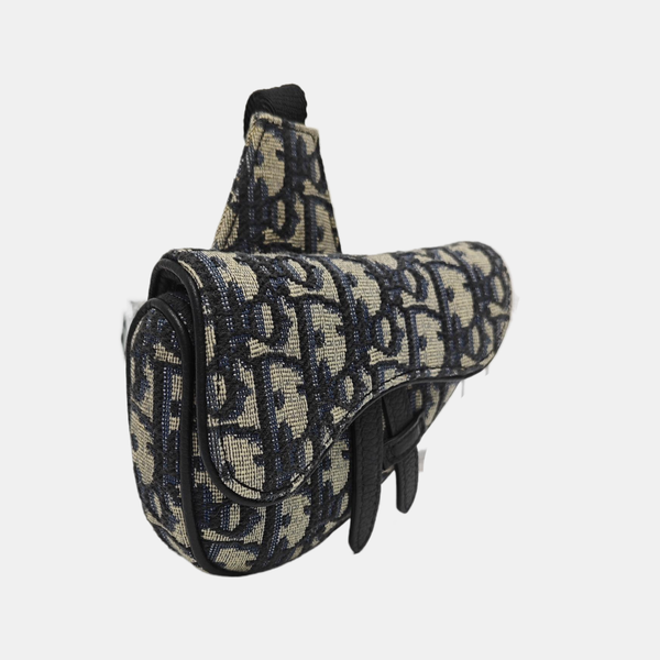 Authenticated pre-owned  Saddle Oblique Canvas Beige - Shoulder Bag at Looply