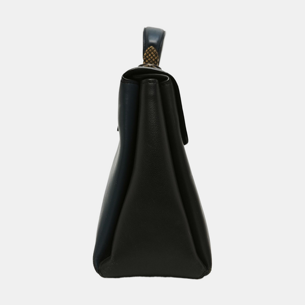 Piazza Calfskin Black