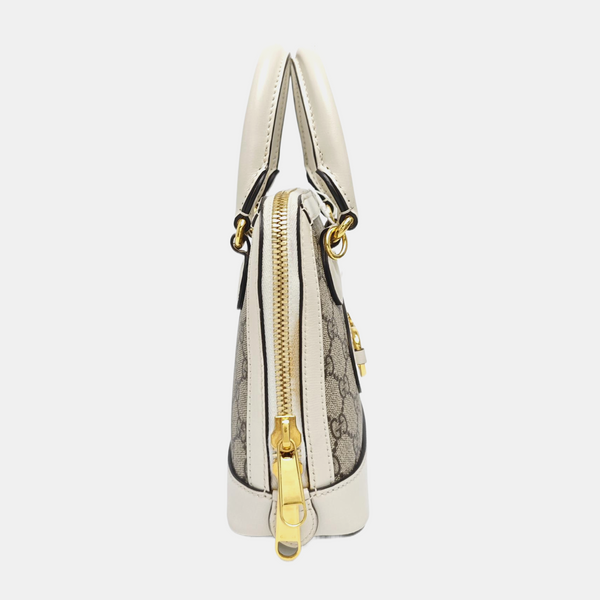 Horsebit 1955 Mini Coated Canvas Beige