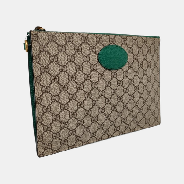 GG Supreme Monogram Coated Canvas Black