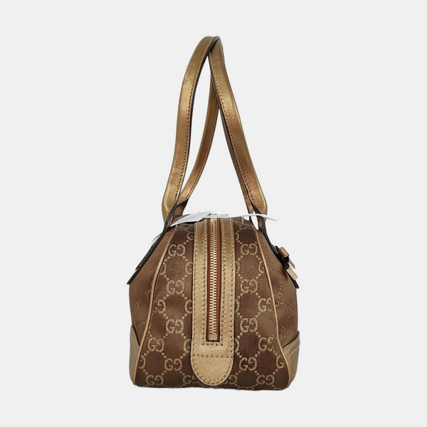 Monogram Canvas Shoulder Bag Brown