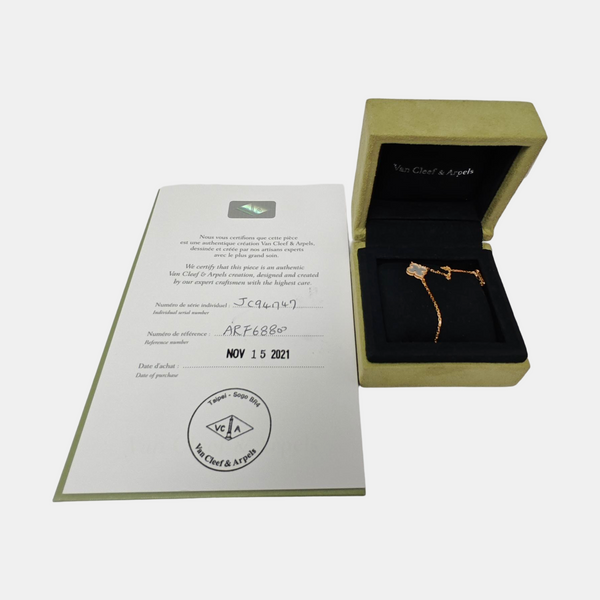 Sweet Alhambra 18k Gold Bracelet
