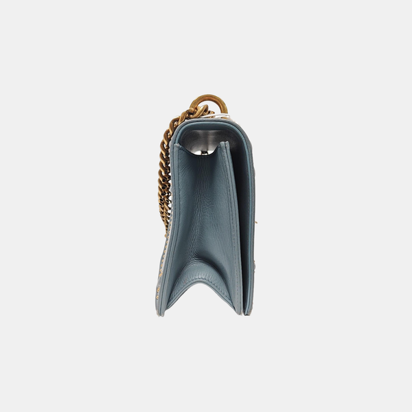 Diorama Medium Calfskin Blue