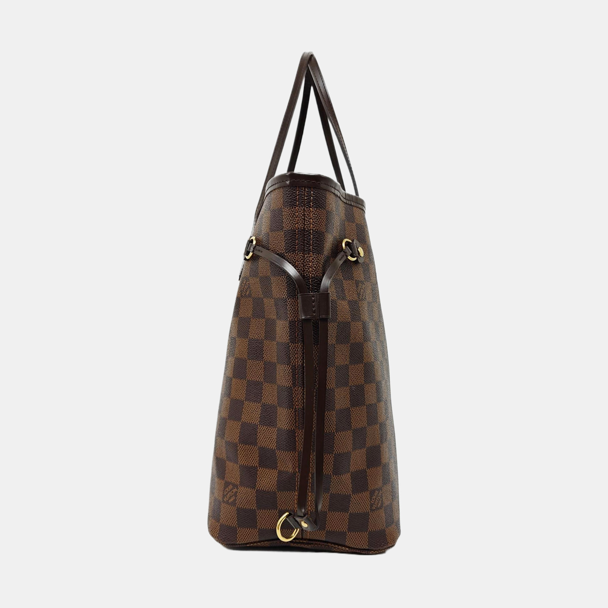 NEVERFULL MM Damier Ebene Coated Canvas Brown
