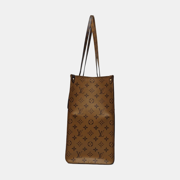 Authenticated pre-owned  ONTHEGO GM Monogram Coated Canvas Brown - Tote Bag at Looply