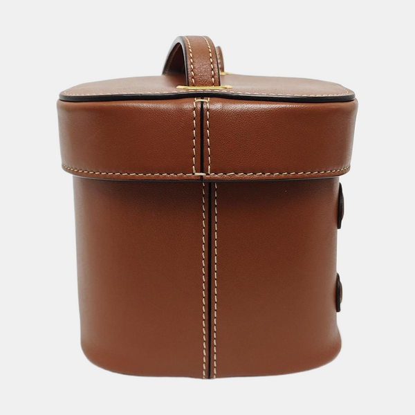 Calfskin Shoulder Bag Brown
