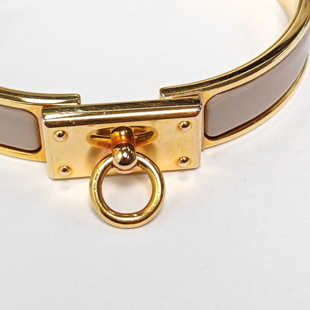 Clic Anneau Metal Gold Bangle