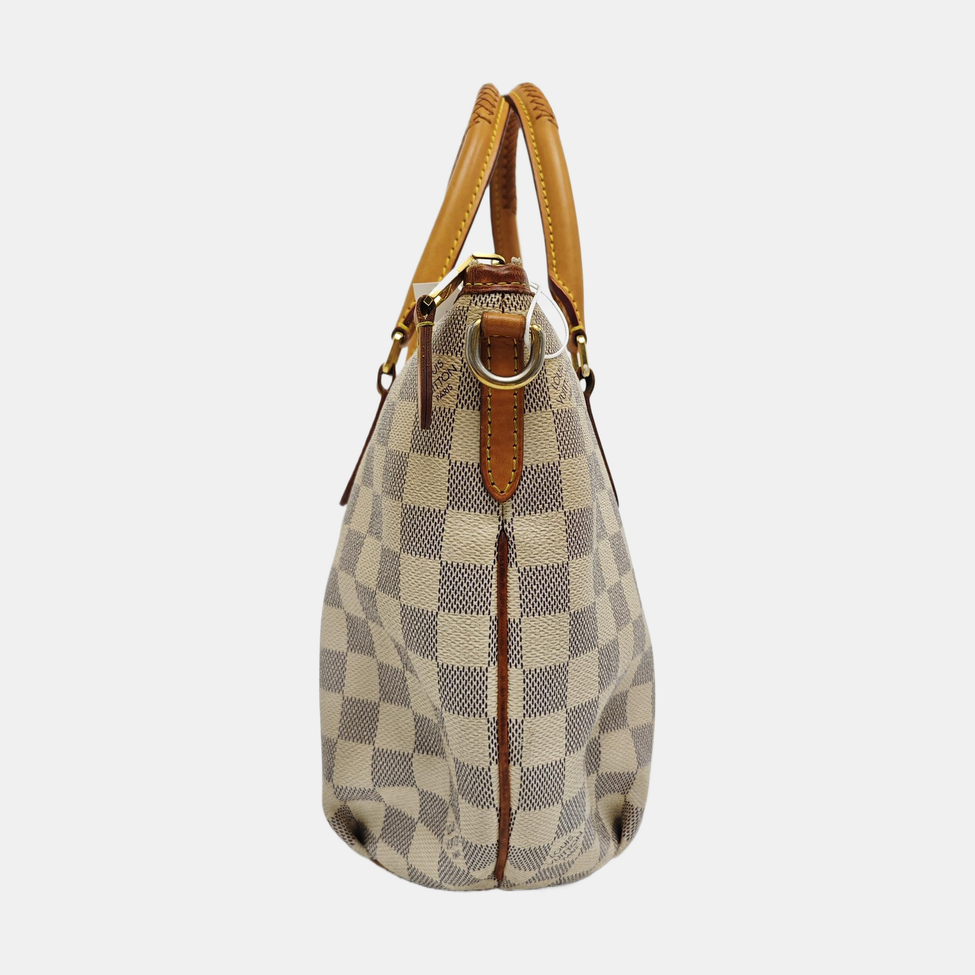 RIVIERA PM Damier Azur Coated Canvas White