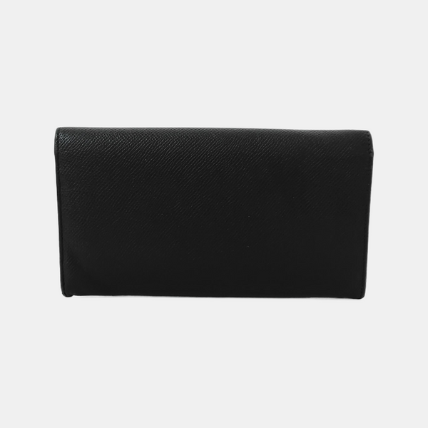 BVLGARI Calfskin Black Wallet