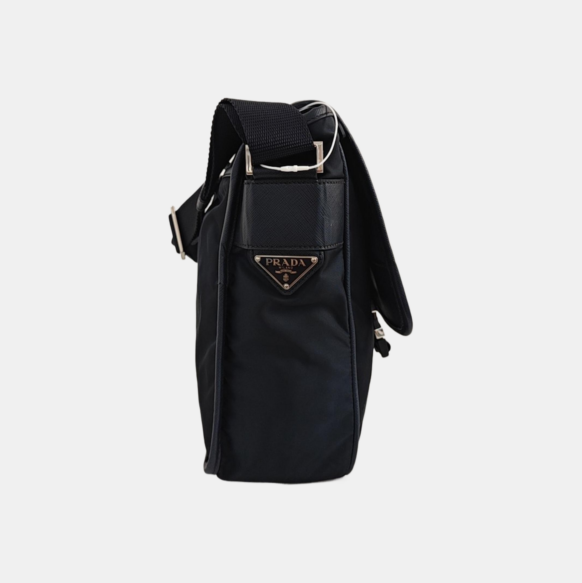 Fabric Shoulder Bag Blue