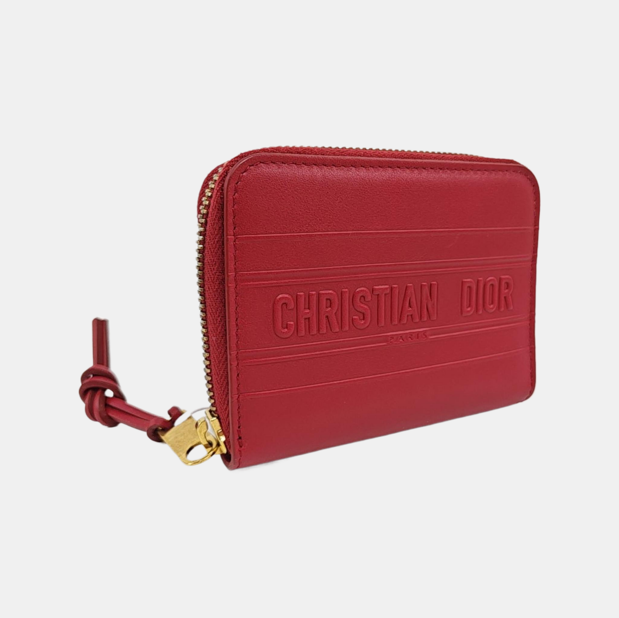 Calfskin Coin Purse Red