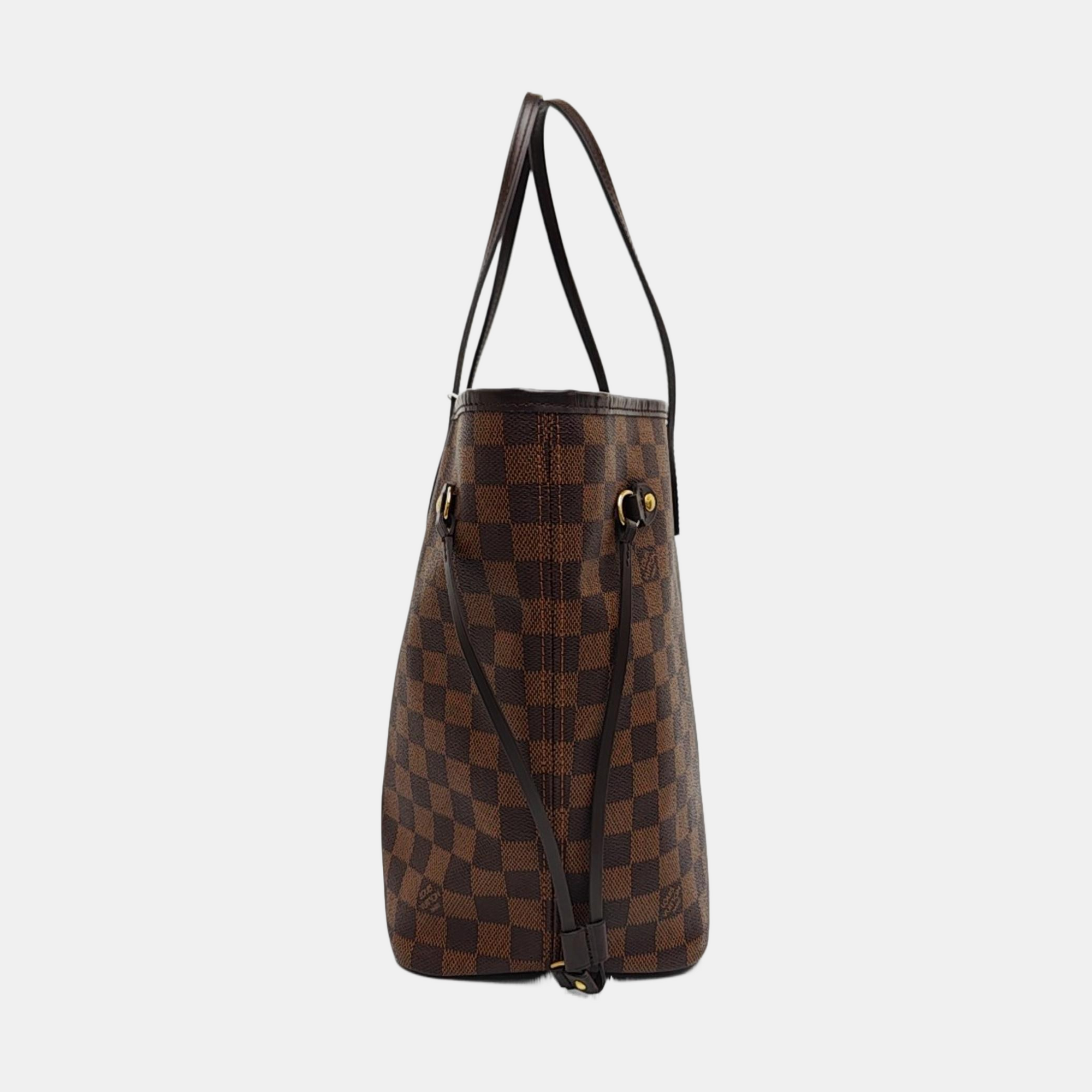 NEVERFULL MM Damier Ebene Coated Canvas Brown