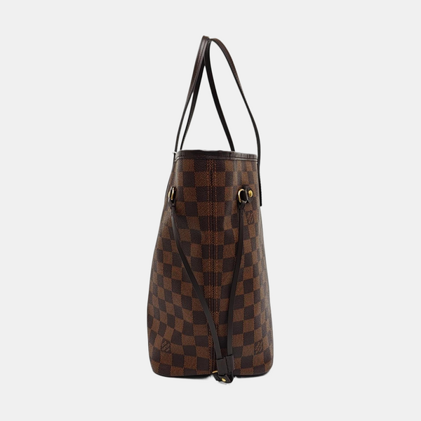 NEVERFULL MM Damier Ebene Coated Canvas Brown
