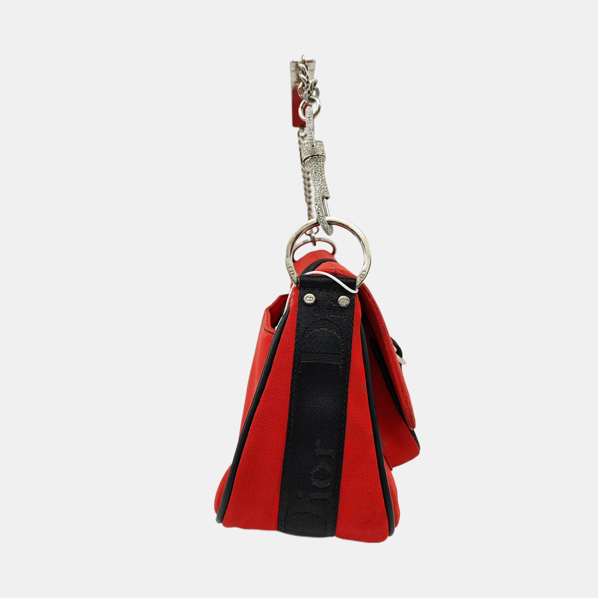 Fabric Shoulder Bag Red