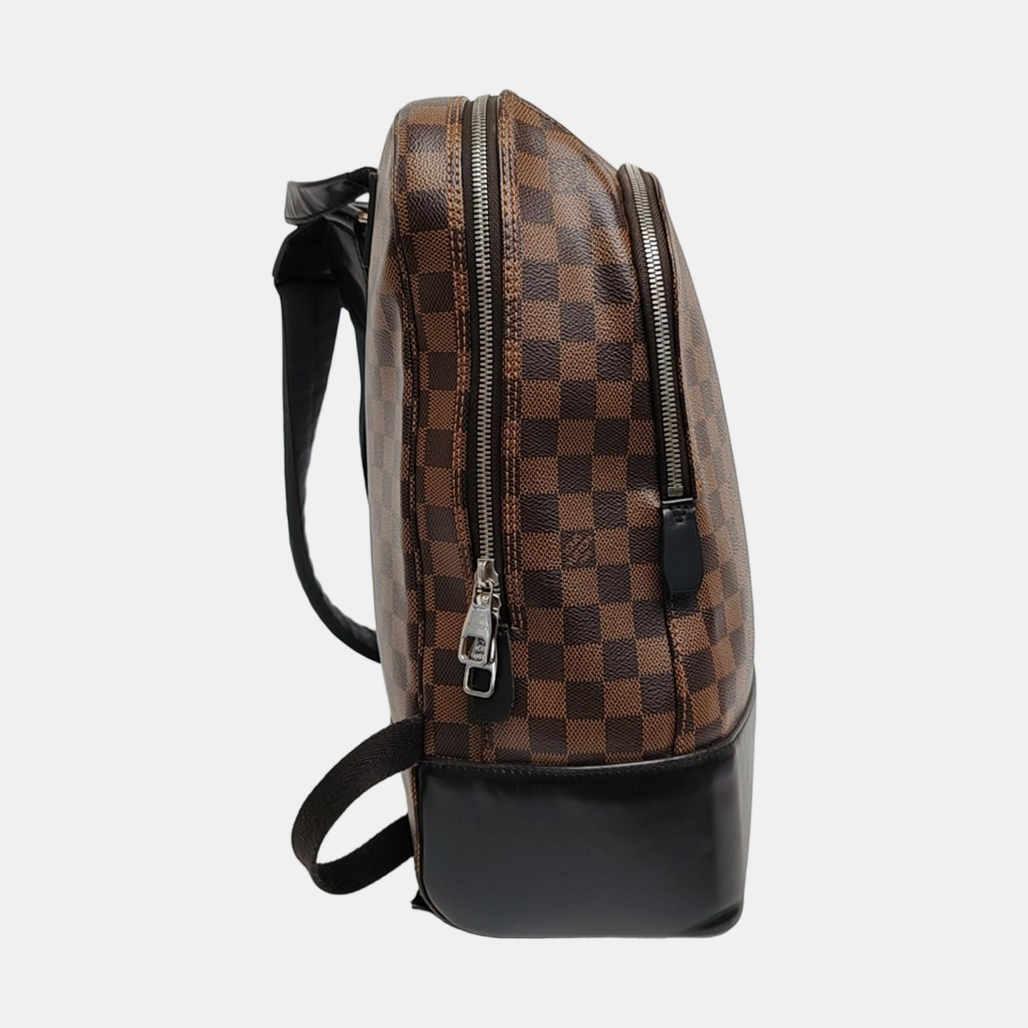 JAKE Damier Ebene Coated Canvas Brown