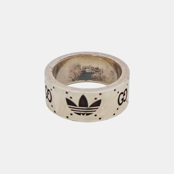 Adidas X Gucci 925 Sterling Silver Ring EU 58