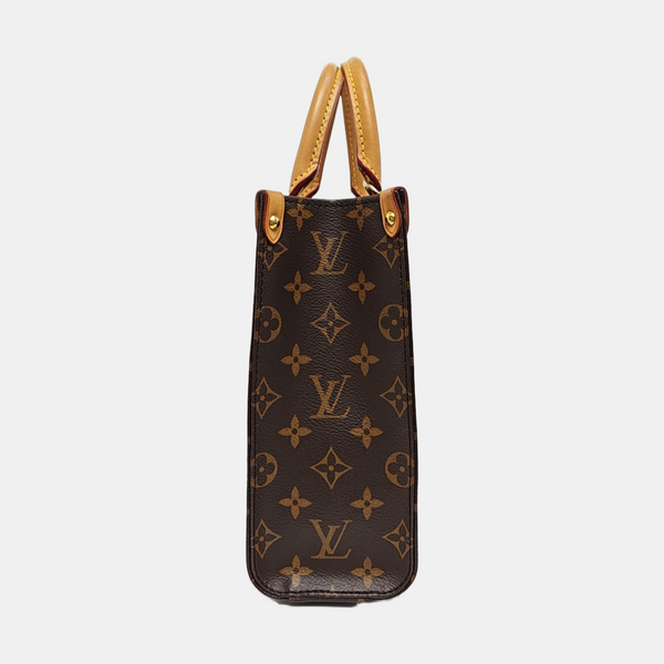SAC PLAT BB Monogram Coated Canvas Brown