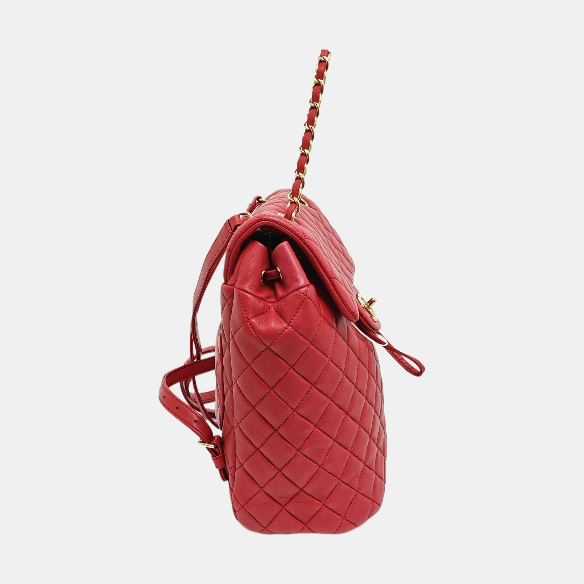 URBAN SPIRIT Small Quilted Lambskin Red