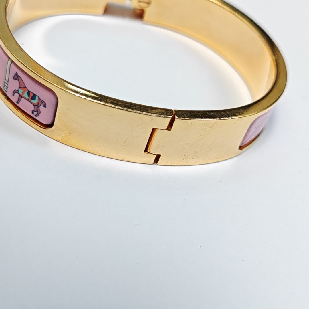Clic H Metal Gold Bangle