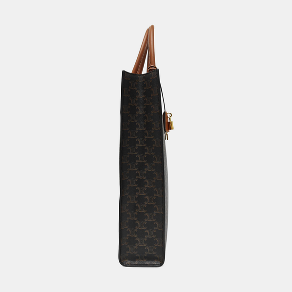 CABAS CELINE Medium Coated Canvas Brown