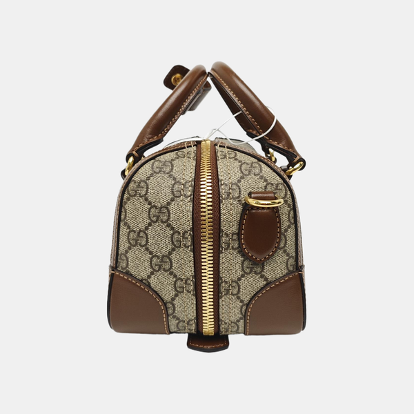 Monogram Coated Canvas Shoulder Bag Brown