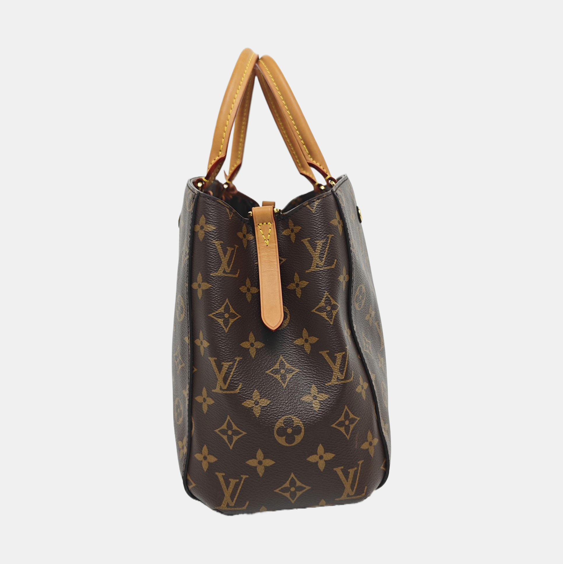 MONTAIGNE Monogram Coated Canvas Brown
