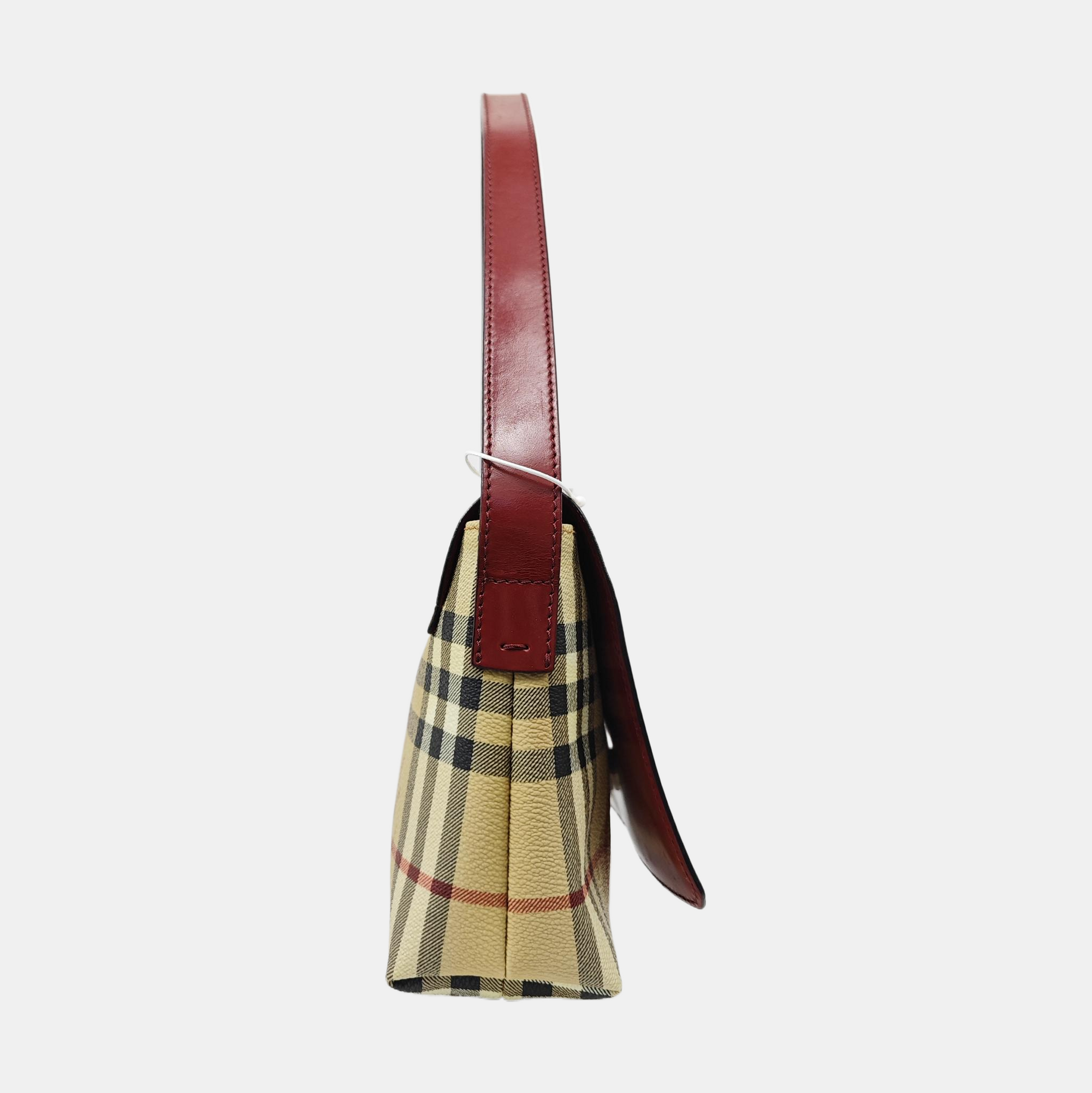 Coated Canvas Top Handle Bag Beige