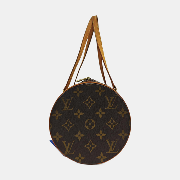 PAPILLON MM Monogram Coated Canvas Brown
