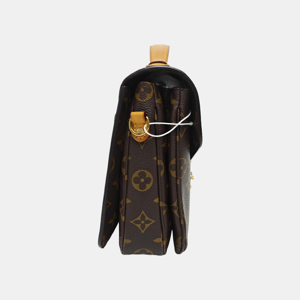 MÉTIS MM Monogram Coated Canvas Brown