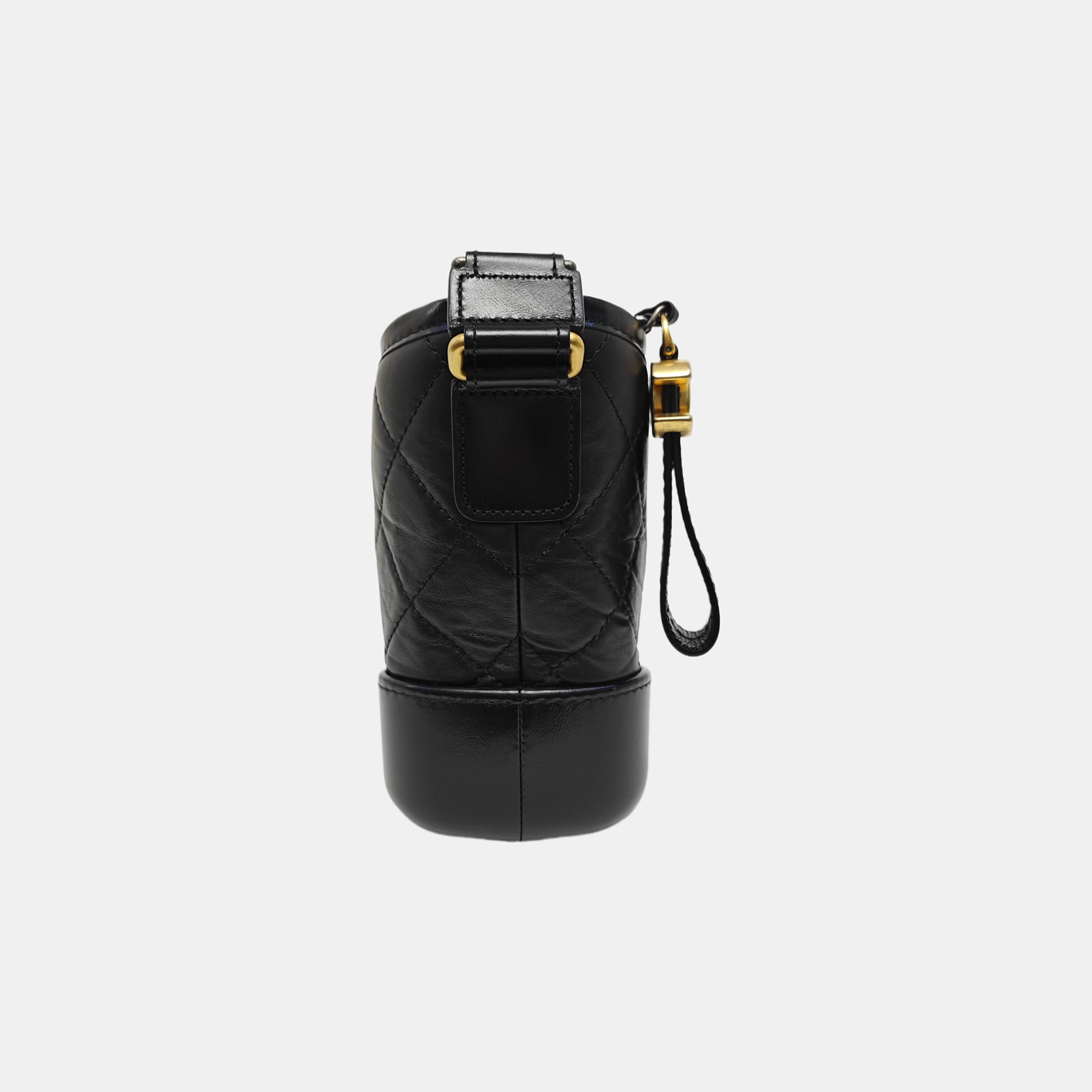 GABRIELLE Small Quilted Vintage Calf Black
