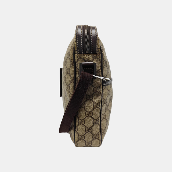 Monogram Coated Canvas Shoulder Bag Beige