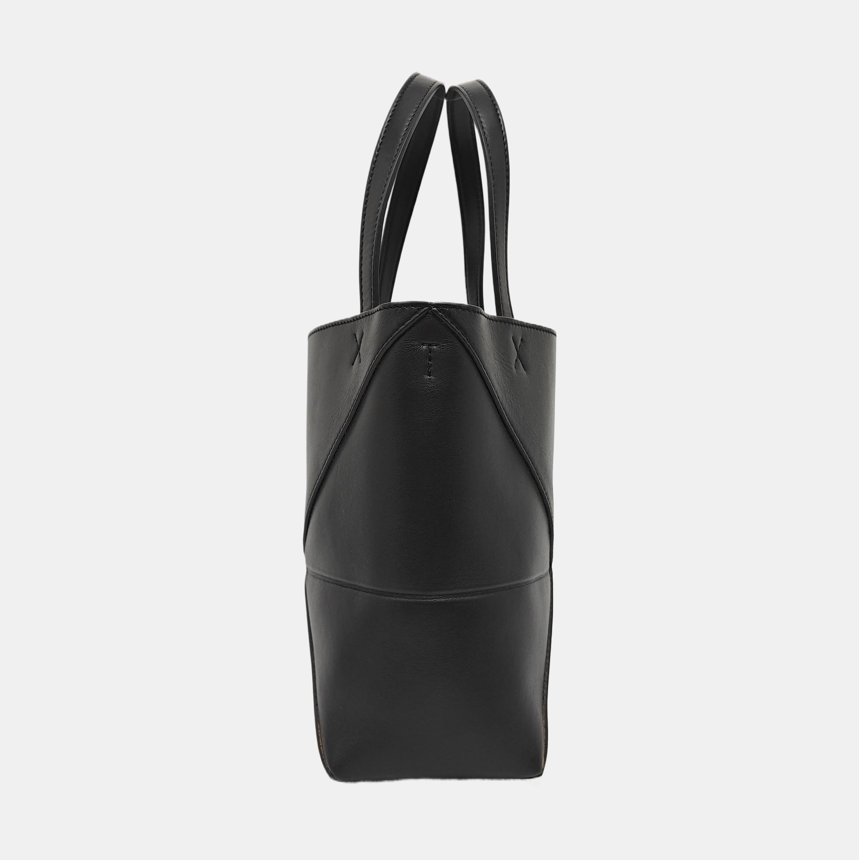 Puzzle Fold Mini Calfskin Black