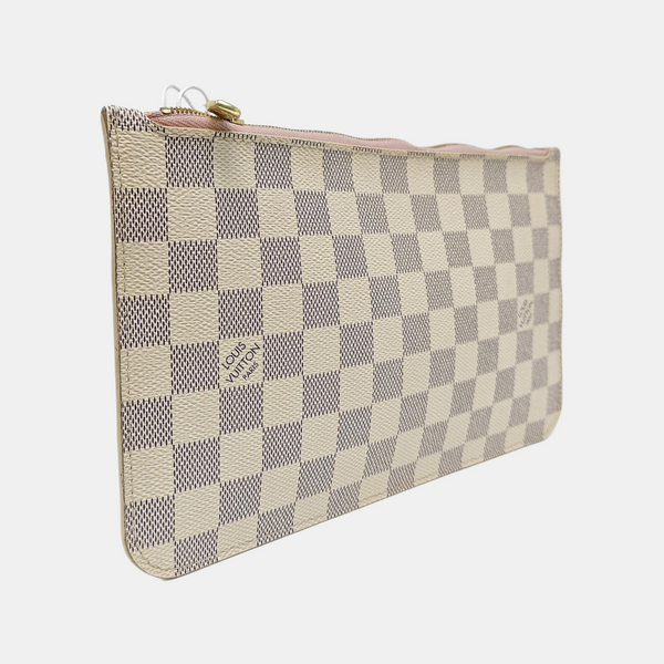 Damier Azur Coated Canvas Clutch White