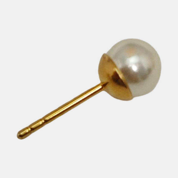 Metal Gold Stud Earrings
