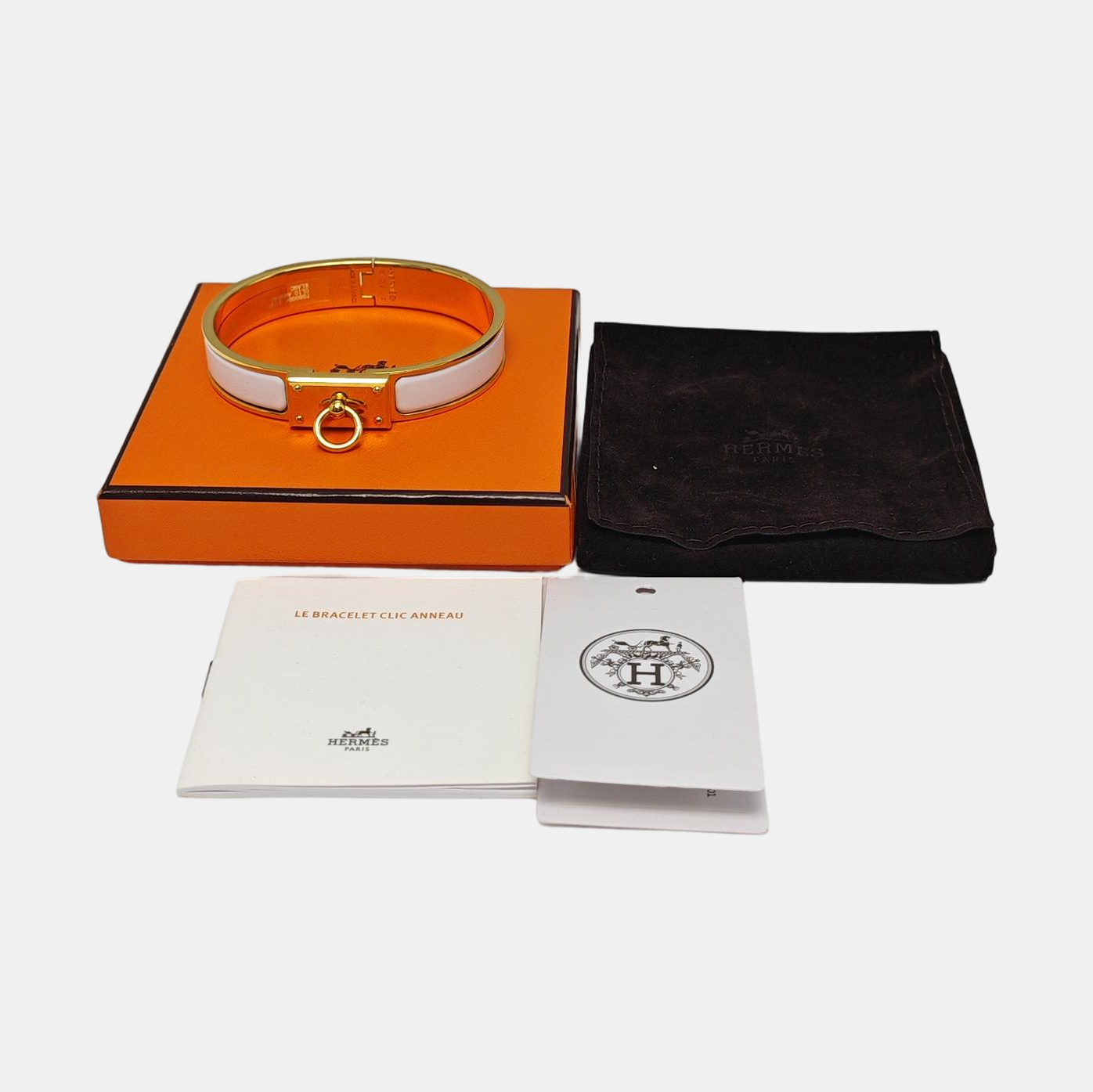 Clic Anneau Metal Gold Bangle