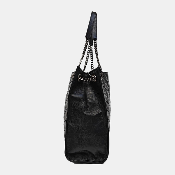 NIKI Large Chevron Leather Blue