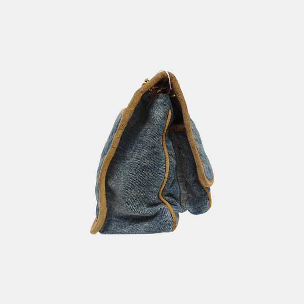 NIKI Medium Chevron Denim Blue