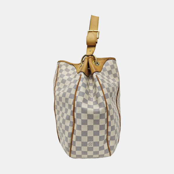 GALLIERA GM Damier Azur Coated Canvas White