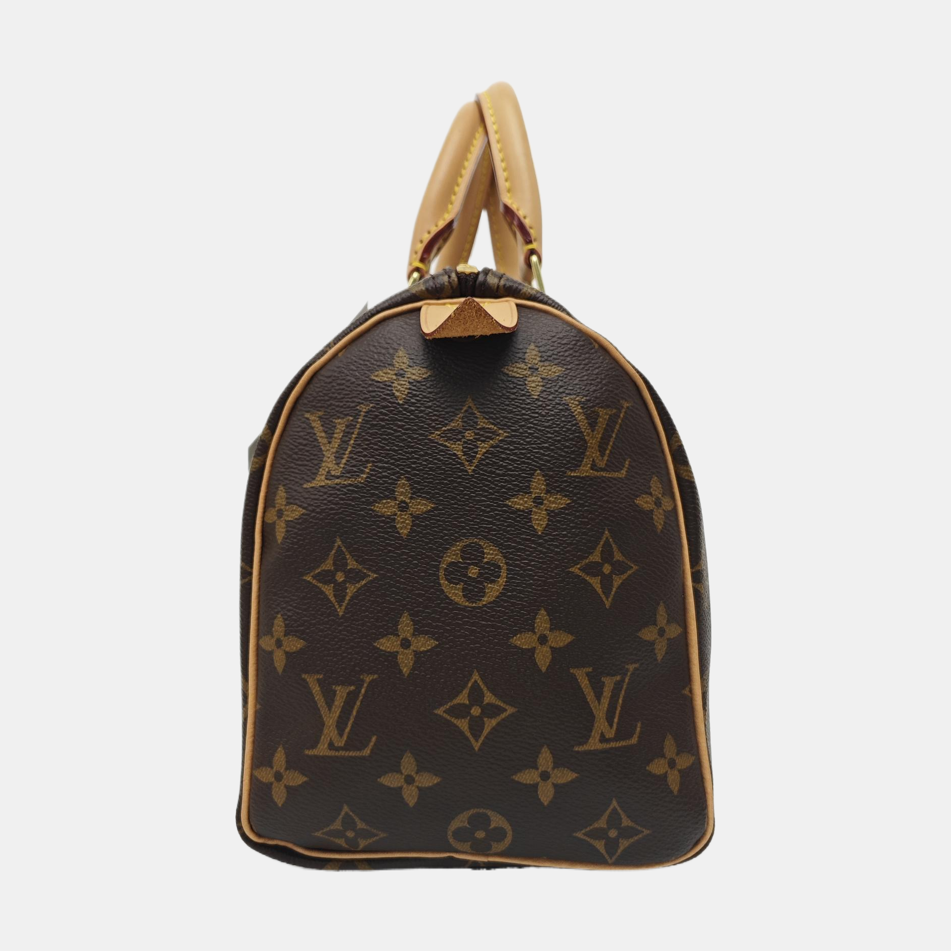SPEEDY 25 Monogram Coated Canvas Brown