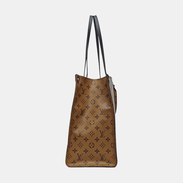 ONTHEGO GM Monogram Coated Canvas Brown