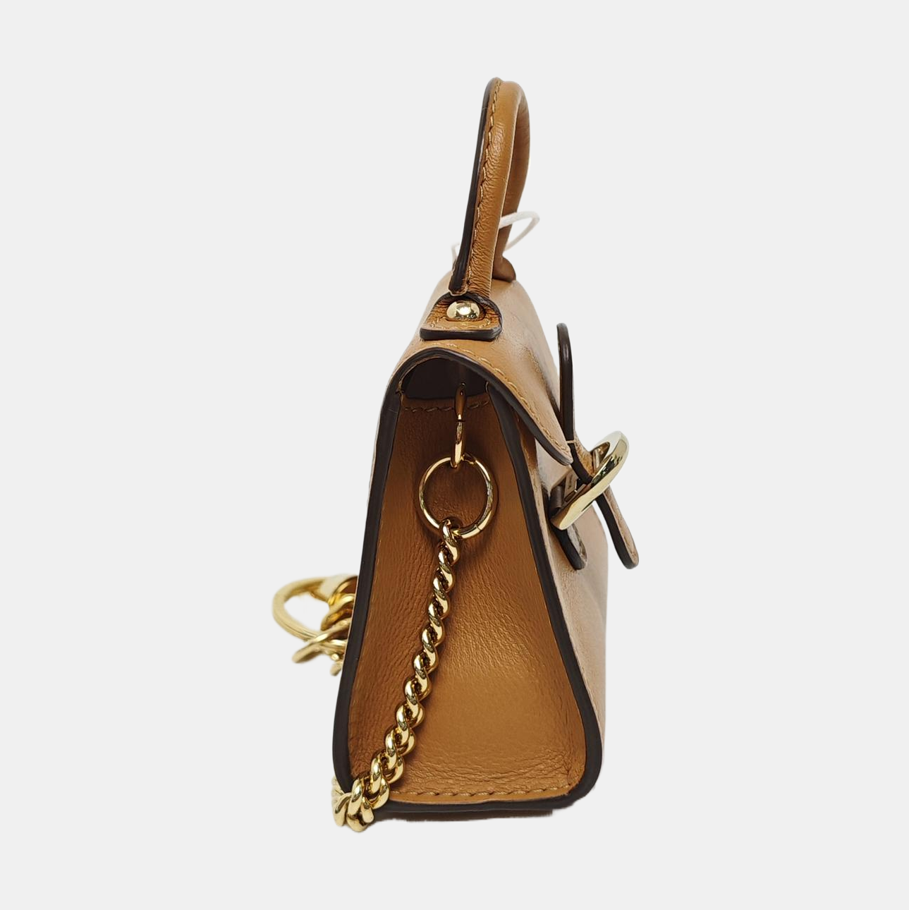 Brillant Leather Brown Key Pouch