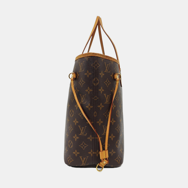 NEVERFULL MM Monogram Coated Canvas Brown