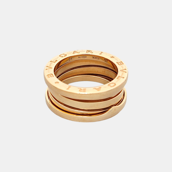 B.ZERO1 18k Rose Gold Ring EU 51