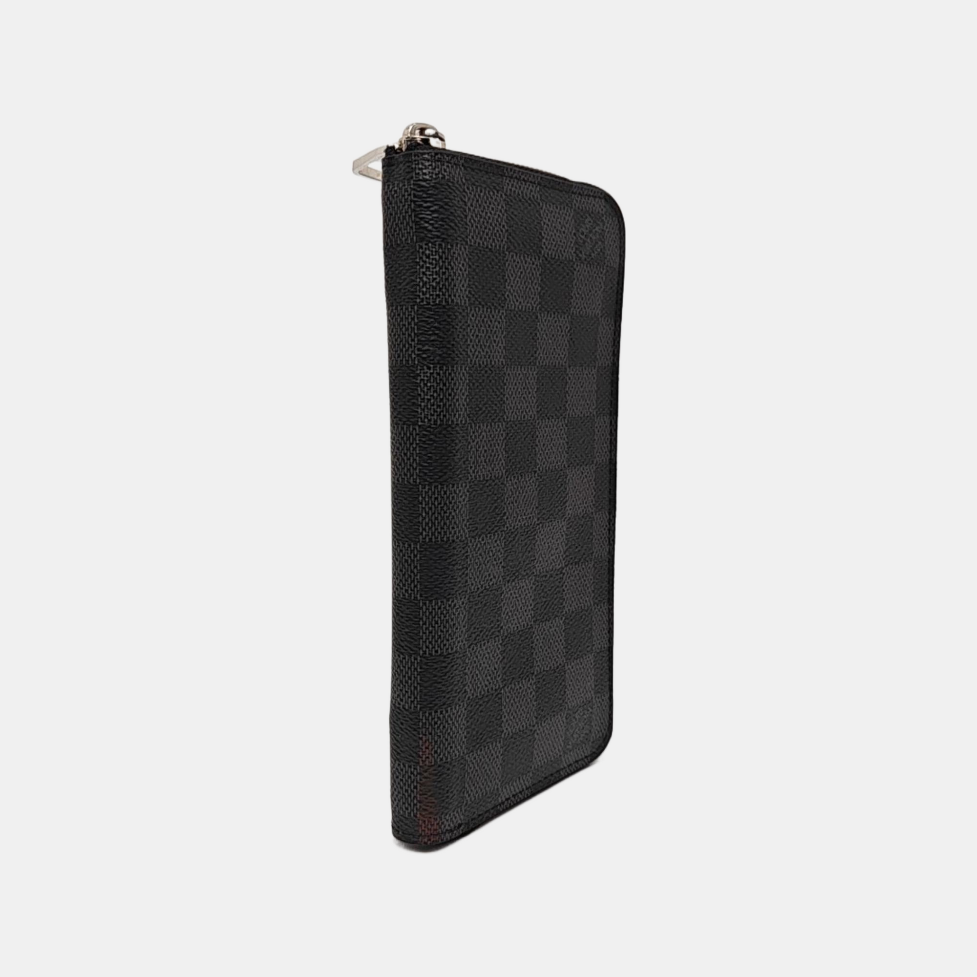 ZIPPY Damier Graphite Coated Canvas Gray Wallet